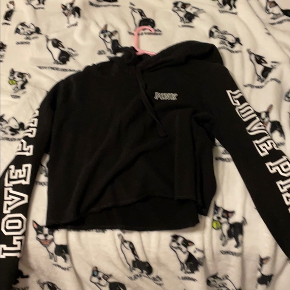 Black pink hoodie
